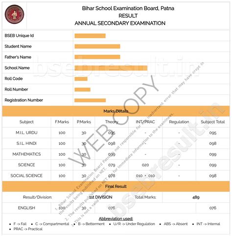 bihar school examination board patna result 2024|Bihar Board 10th Result 2024 (Out): List of websites to check .